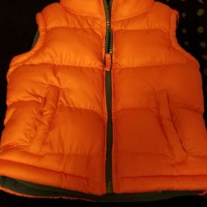 Puffy fleece lined vest